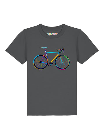 wat? Apparel T-Shirt Fahrrad by night in Grau
