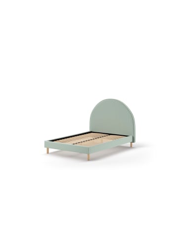58 aufm Kessel POLSTERBETT Karlotta 147x132x212 aus Holzwerkstoff in Grün