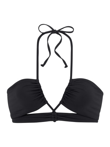 S. Oliver Bandeau-Bikini-Top in schwarz