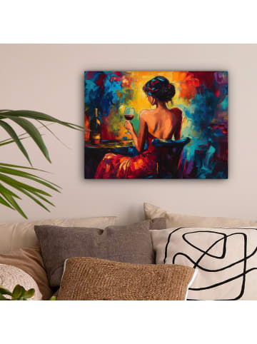 MuchoWow Leinwand Bilder Bordeaux