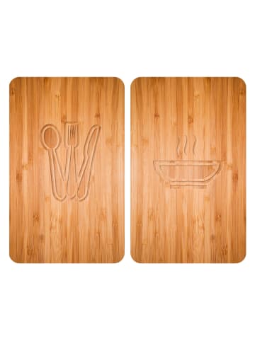 Wenko Herdabdeckplatte Universal Lunch 2er Set in Design