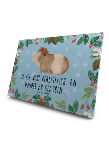 Mr. & Mrs. Panda Tee Adventskalender Meerschweinchen Weisheit mi... in Eisblau
