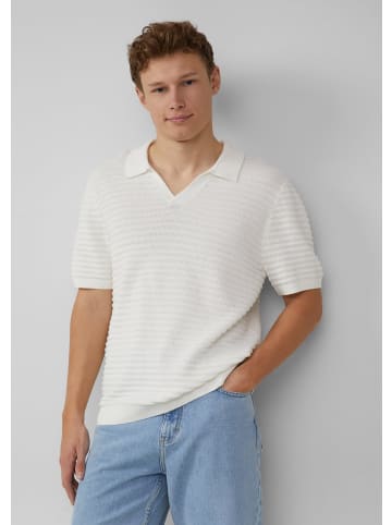 QS Polo-Shirt in 0210_ecru