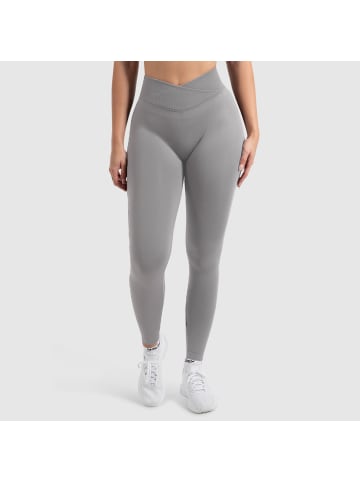 SMILODOX Leggings Silvia Scrunch in Grau