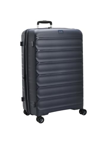 D&N Travel Line 4700+ - 4-Rollen-Trolley L 78 cm erw. (schwarz) in navy