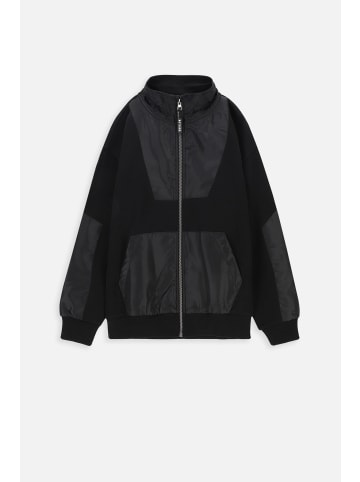 Coccodrillo Sweatshirt mit Reißverschluss in schwarz
