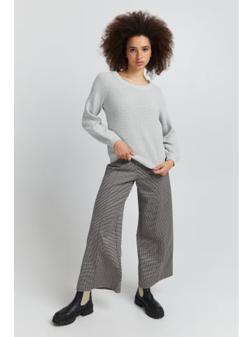 ICHI IHNoelle loose fit in Light grey melange