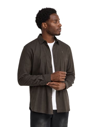 Polo Club Hemd MAN RIGBY GO LEONARD LONG SLEEVE SLIM FIT in Dunkelbraun Vigore