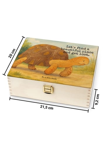 Mr. & Mrs. Panda Teebeutelbox Schildkröte MHerzieren Design mit... in Weiß