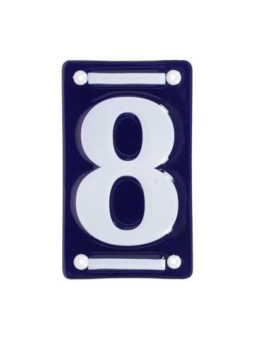 Rivanto Hausnummer in Blau