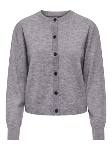 ONLY ONLCAMILLE BASIC L/S CARDIGAN KNT NOOS in Medium Grey Melange