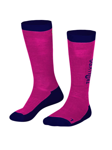 Trollkids Skisocken "SKI Socks" in Pink/Marineblau