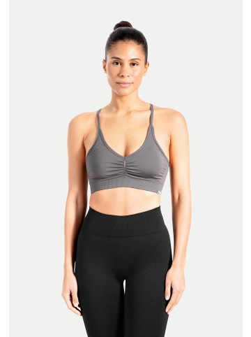 SMILODOX Sport BH Solid Scrunch in Anthrazit