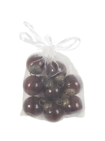IB Laursen Tüte mit 8 Weihnachtskugeln mini in coral almond