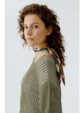 Oui Schal in khaki red