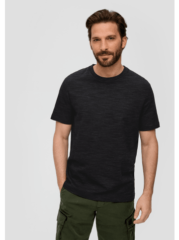 S. Oliver T-Shirt kurzarm in Schwarz