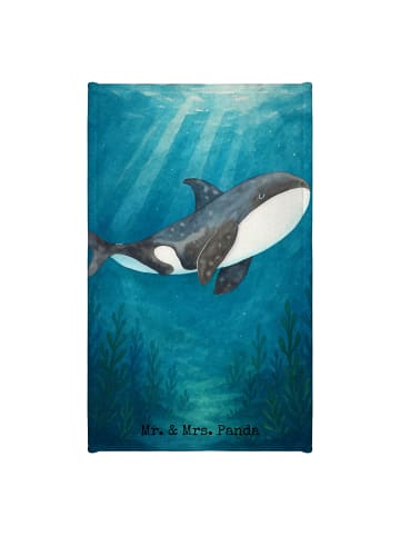 Mr. & Mrs. Panda Gästetuch Orca Design ohne Spruch in Weiß