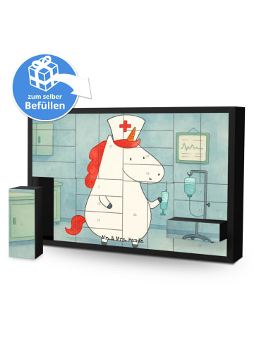 Mr. & Mrs. Panda Adventskalender Einhorn Krankenschwester Design... in Weiß