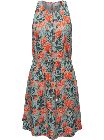 ragwear Sommerkleid Sanai Print Organic in Aqua