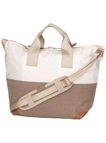 360 grad Bodybag Suutje in Weiß/Balken Taupe