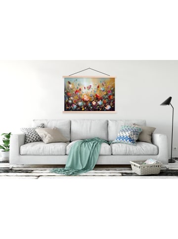 MuchoWow Poster mit Leiste Blumenmeer  (BxH)