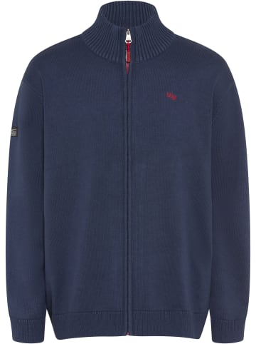 Man's World Strickjacke in dunkelblau