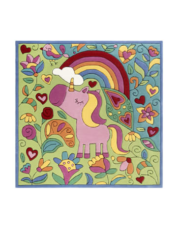 Wecon Home Kurzflorteppich Lovely Unicorn in multicolor