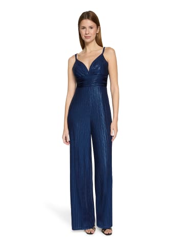 Vera Mont Jumpsuit mit Glanzeffekt in Dark Blue/Dark Blue