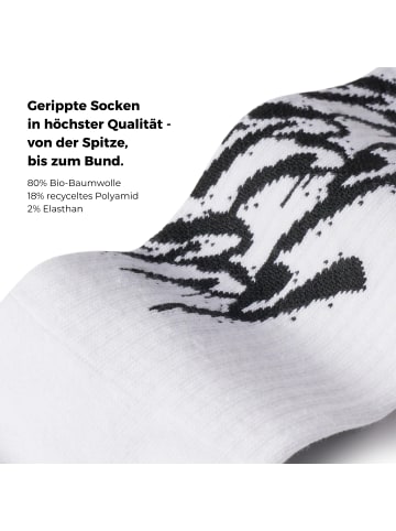 von Jungfeld Tennissocken Kinder Happy Tennis Socken in Weiß