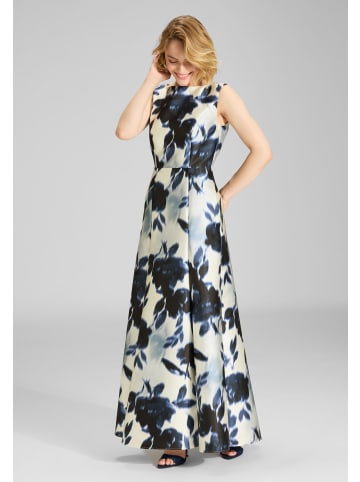 SWING Abendkleid in ecru marine - 0001