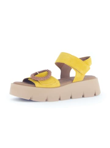 Gabor Fashion Plateau Sandalen in gelb