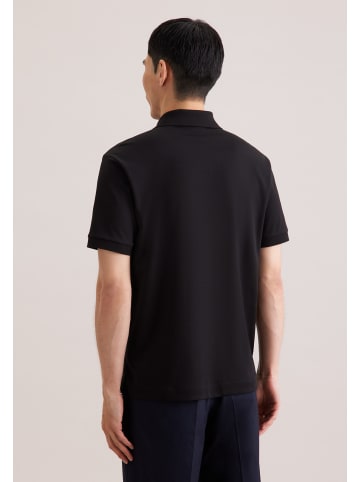 Seidensticker Polo Regular in Schwarz