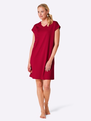 WITT WEIDEN Sleepshirts in weiß + rot