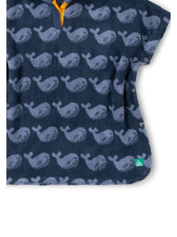 Little Green Radicals Baby Towel Poncho in Dark Blue