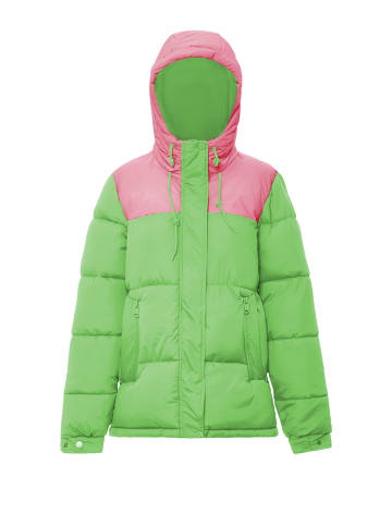 Libbi Wattierte Steppjacke in Saftiges Grün Rosa