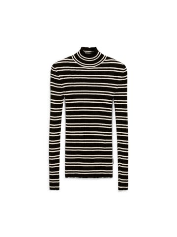 armedangels Strickpullover Alaania Chiftron in schwarz weiß - 0001