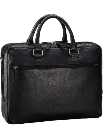 Leonhard Heyden Laptoptasche Berlin 7359 Kurzgrifftasche 2 Fächer in Schwarz