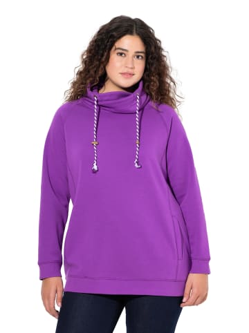Ulla Popken Sweatshirt in klassisch lila