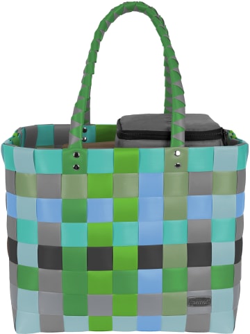 normani Flechtkorb mit kleiner Kühltasche in Raindrop