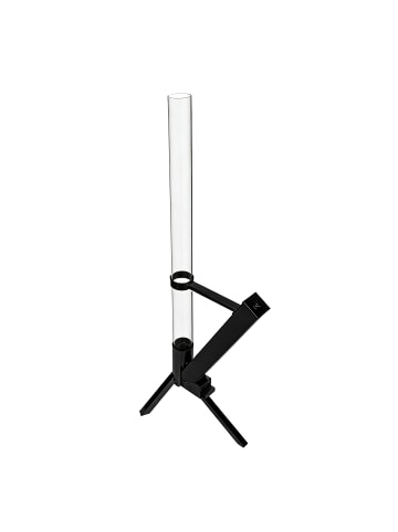 relaxdays Feuerrohr Pelletfackel in Schwarz – (B)50 x (H)130 x (T)34 cm
