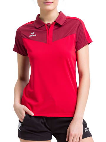 erima Squad Poloshirt in bordeaux/rot