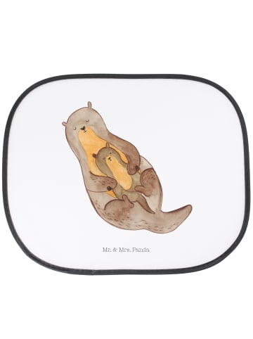 Mr. & Mrs. Panda Auto Sonnenblende Otter Kind ohne Spruch in Weiß
