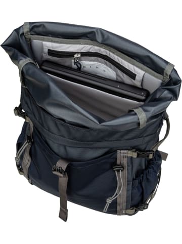 SANDQVIST Rolltop Rucksack Forest Hike in Multi Steel Blue/Navy Blue