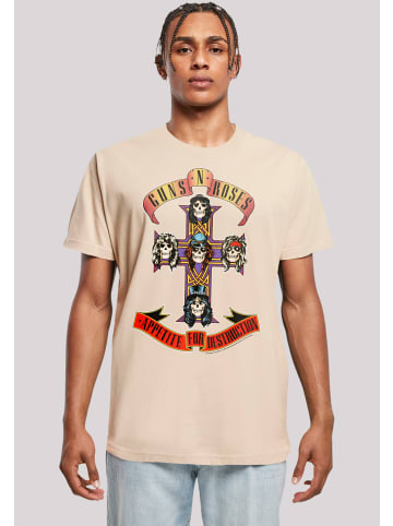 F4NT4STIC T-Shirt Guns 'n' Roses Appetite For Destruction in sand