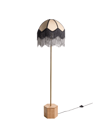 Beliani Stehleuchten UMGUZA in /Schwarz - (W) 42 x (H) 150 x (L) 42 cm