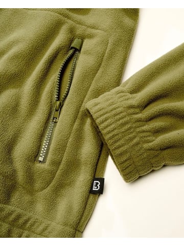 Brandit Fleecejacke/Fleecepullover "Fleecejacket Combat" in Khaki