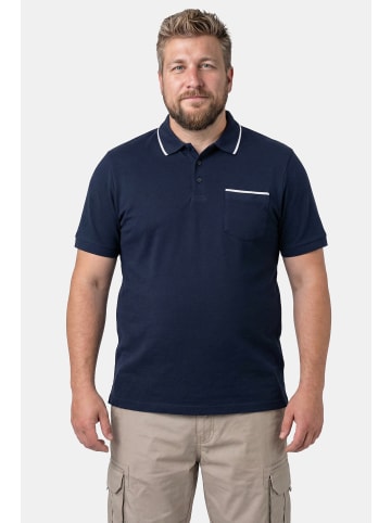 Men Plus Poloshirt in navy blau