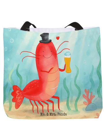 Mr. & Mrs. Panda Umhängetasche Hummer Weizen Design ohne Spruch in Weiß