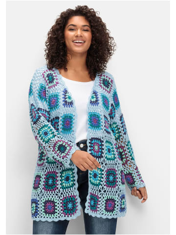 sheego by Joe Browns Strickjacke in blau