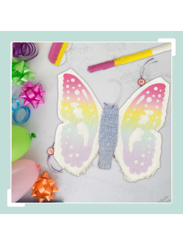 relaxdays 3-tlg. Pinata Set "Schmetterling" in Bunt